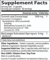 Curcumina de alta absorción 500 mg - 120 cápsulas