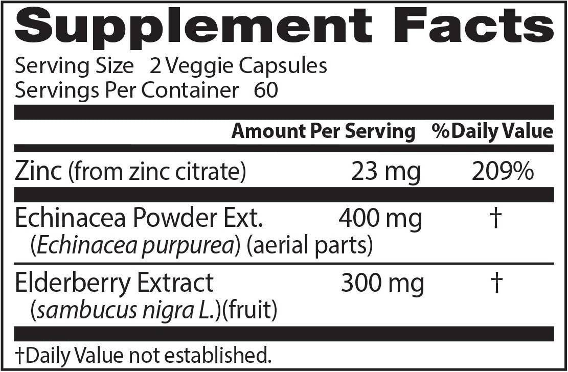 Immunbocsánat | Echinacea, boda kivonat és cink - 120 kapszulával