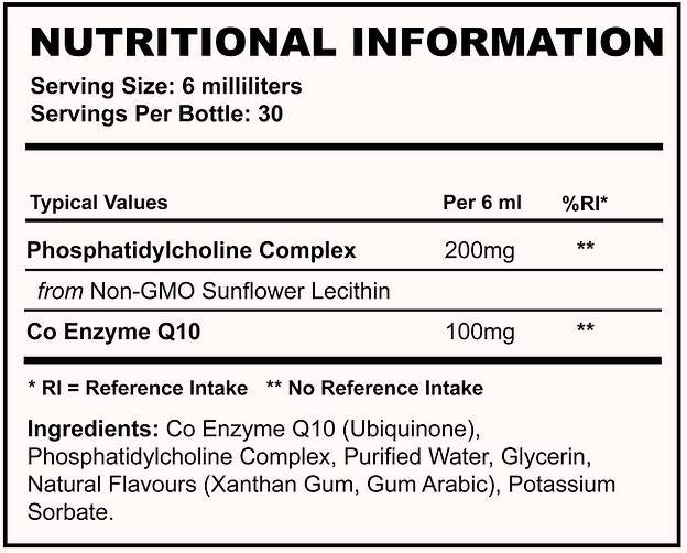 Liposominis CoQ10 100 mg 180 ml