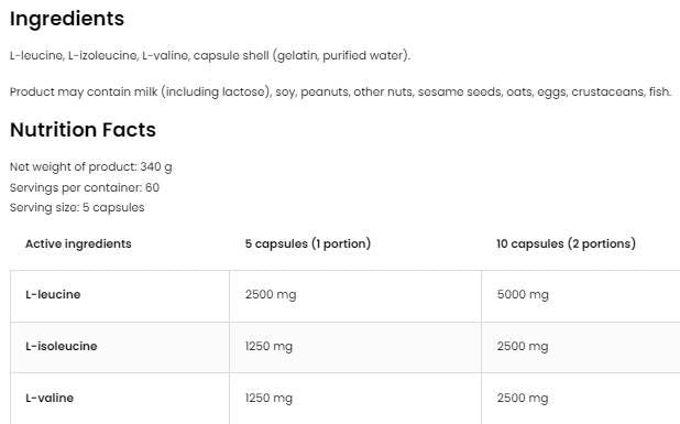 BCAA 5000 - 300 capsules