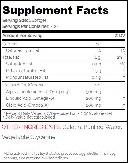 Omega 3 linaõli 200 geelkapslid