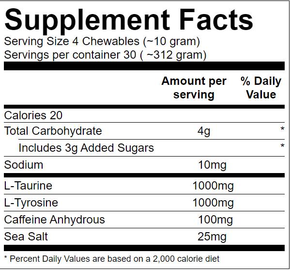 Animal Energy Chews - 120 Chewing Tablets