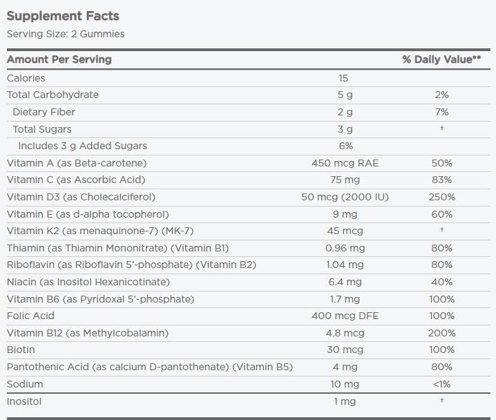 Naiste multivitamiini kummid - 60 želeekommi