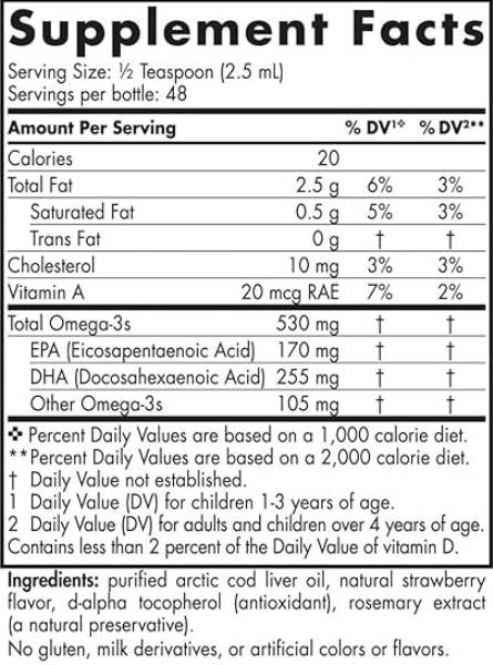 DHA Junior lichid | 170 mg EPA și 255 mg DHA - 119 ml