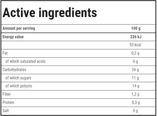 Ovoce v želé Apple-Cinnamon 600 gramů