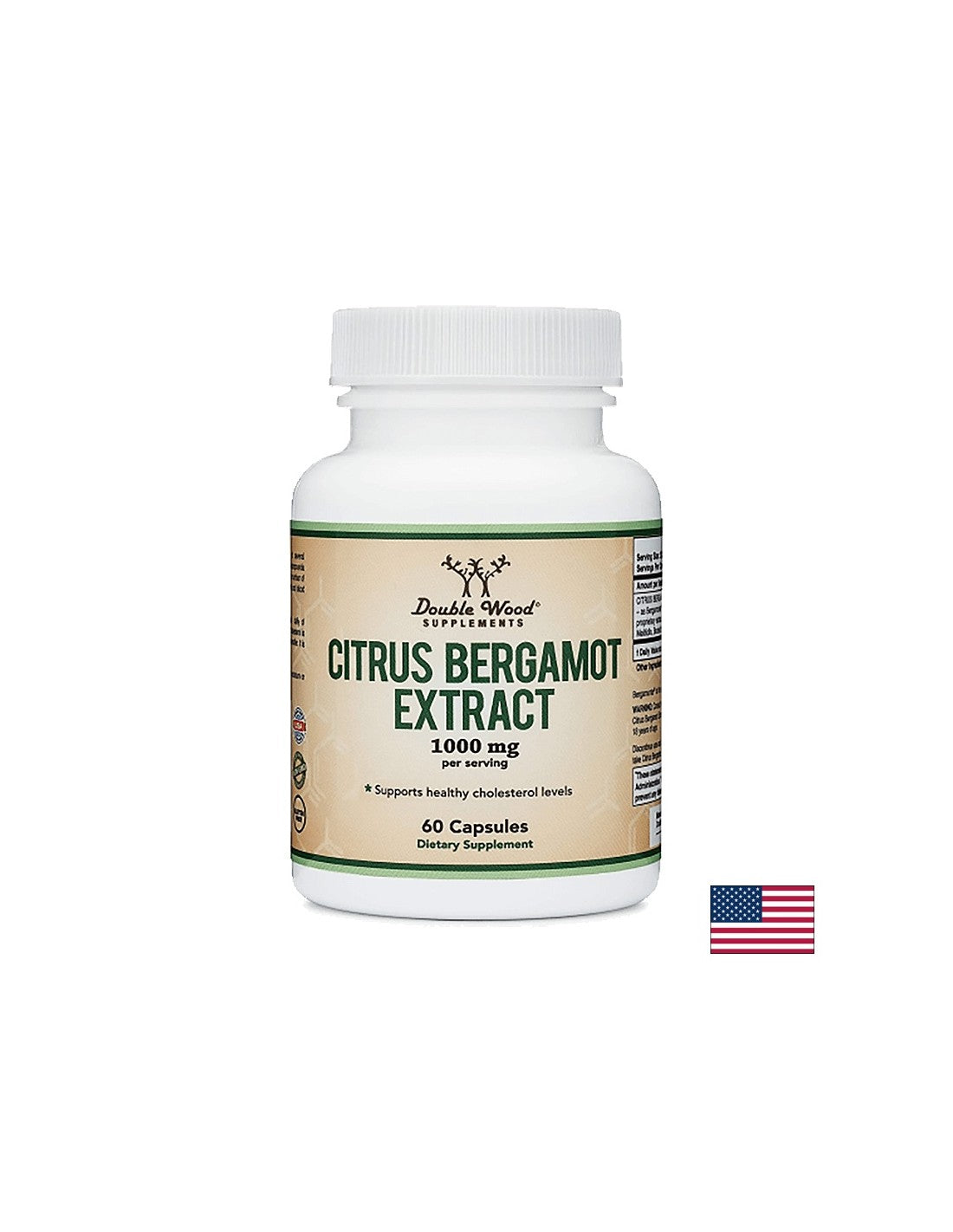 Extract de bergamotă citrice, 60 capsule Double Wood