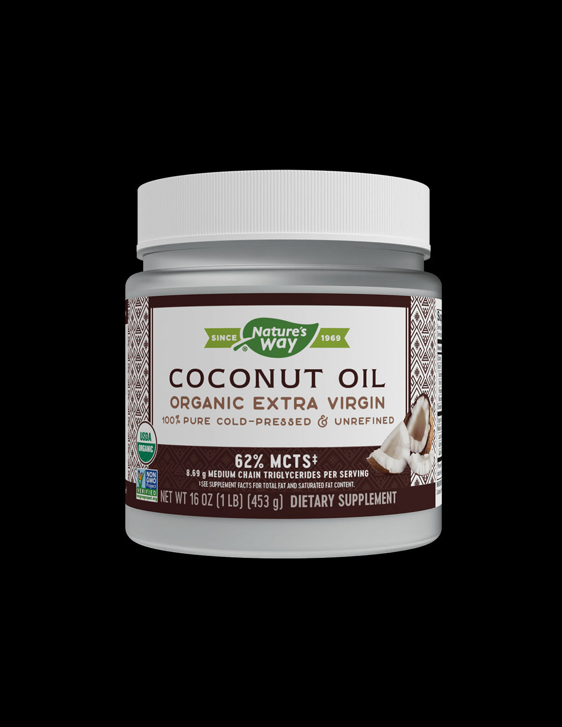 Raw Coconut Oil Organic - 454 грама - Feel You