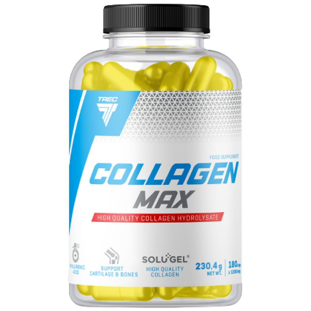 Colagen Max | Solugel® cu acid hialuronic și vitamina C - 180 capsule