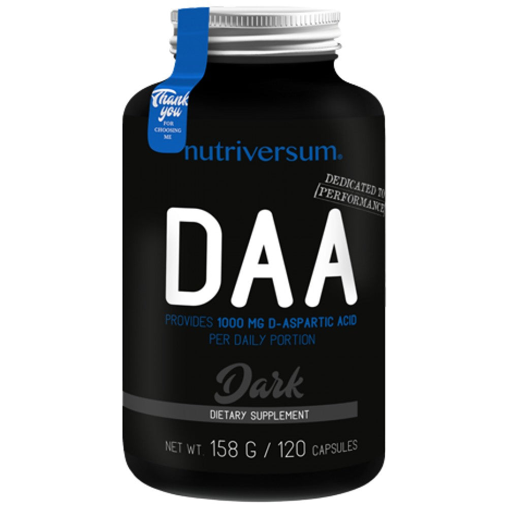 DAA DARK | D-ASPARTIC ACID 1000 mg 120 capsules