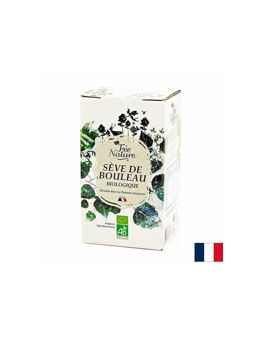 Jugo de abedul orgánico de los Pirineos: desintoxicación, tono, inmunidad fuerte, 2 litros