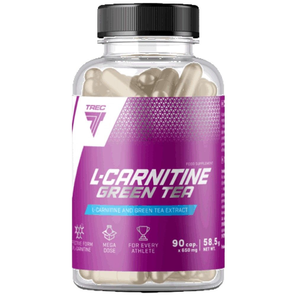 L -carnitina + tampas de chá verde - 180 cápsulas