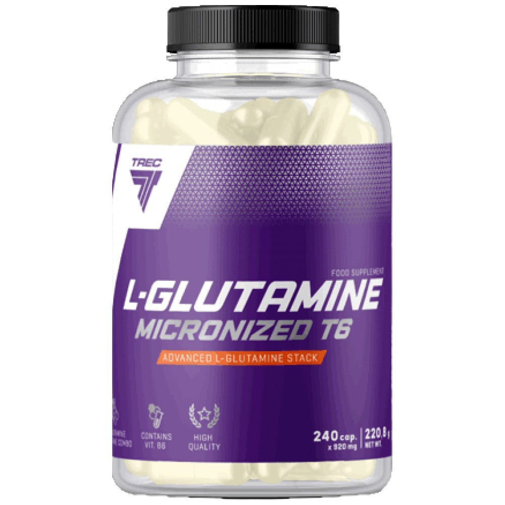 L -Glutamine mikroniséiert T6 Kappen - 240 Kapselen