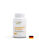 Depressioun a Besuergnëss - Ashwagandha + Gold Root a Vitamin B1 a B5, 60 Kapselen