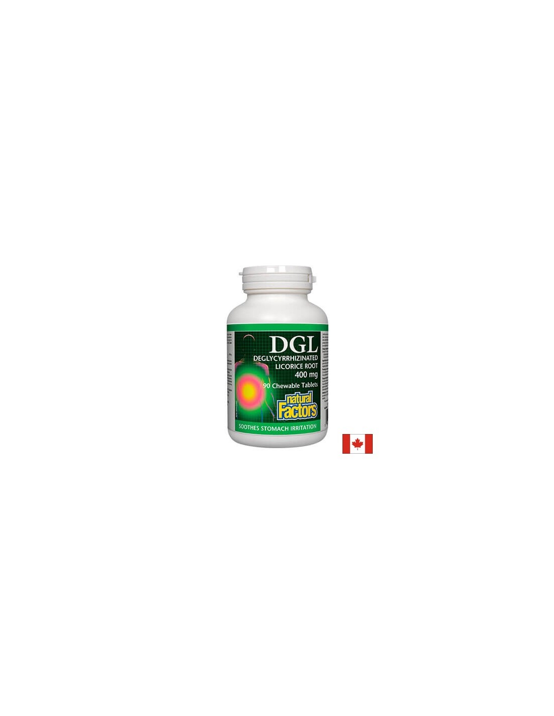 DGL - Deglycyrrhizinated Licorice Root / DGL - Deglycyrrhizinated Licorice Root / Zoethout 400 mg x 90 kauwtabletten <tc>Natural Factors</tc>