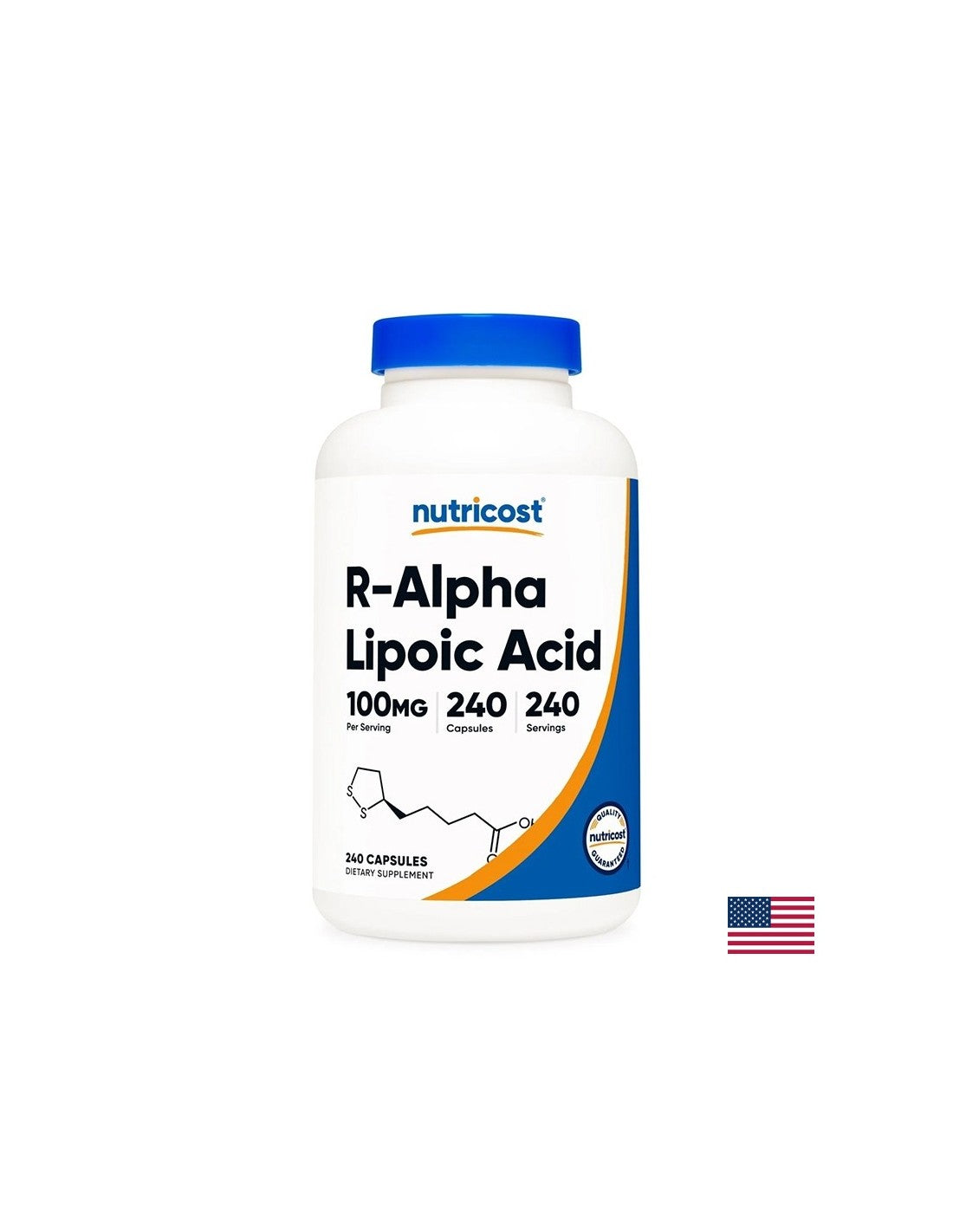 Diabetes and peripheral neuropathy - R-Alpha lipoic acid, 100 mg x 240 capsules