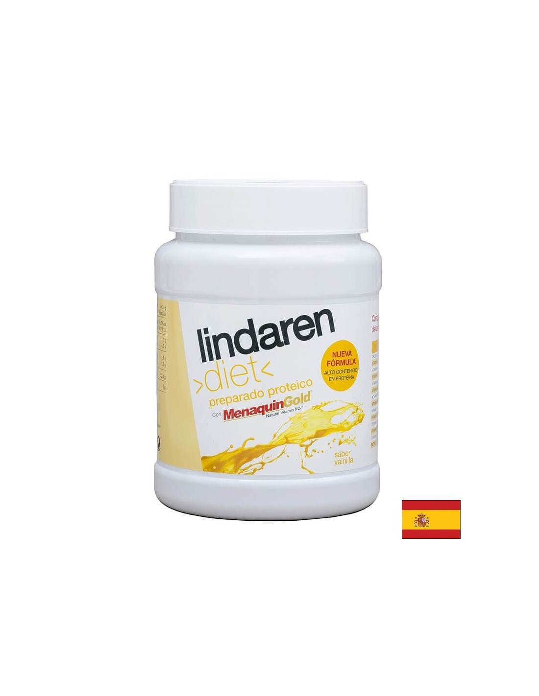 Für anstrengende Diäten zur Gewichtsreduktion - Lindaren - Ernährungsformel mit Protein, Vitaminen und Kalziumpulver, 225 g, Vanillegeschmack