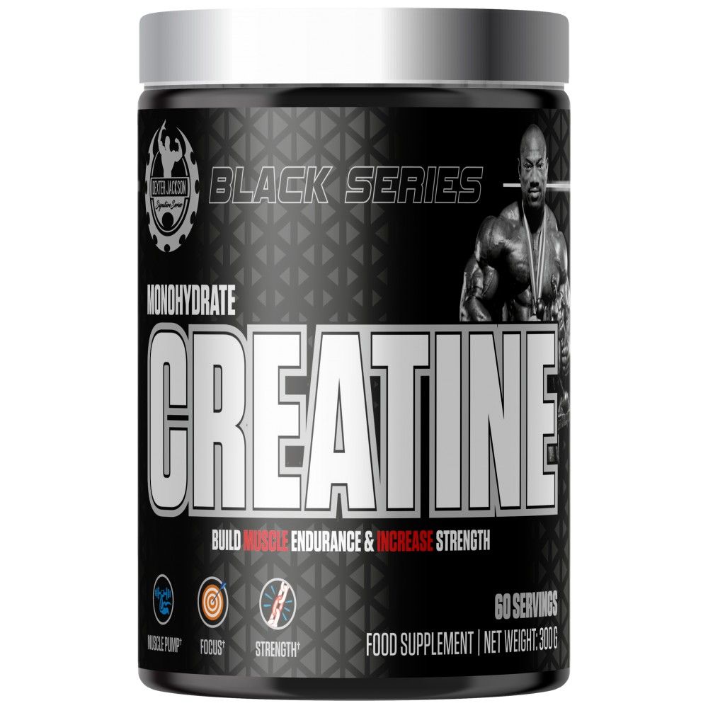 Black Serie | Creatine monomydrater mat Vitamin B6 - 300 Gramm