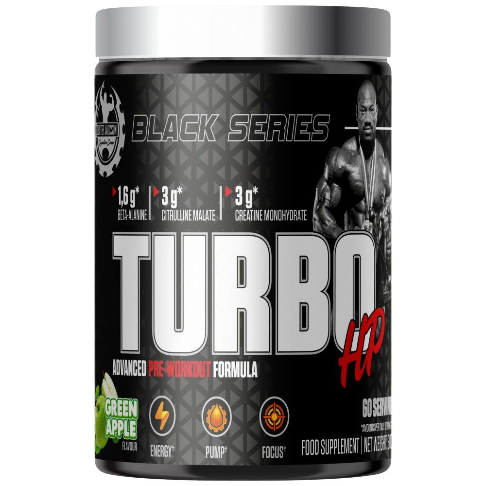 Juodoji serija | „Turbo HP Advanced Pre -Worfout“ formulė - 300 gramų