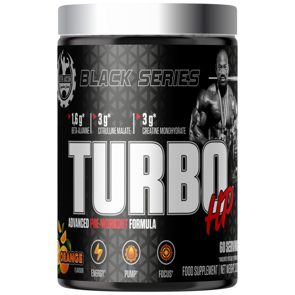 Juodoji serija | „Turbo HP Advanced Pre -Worfout“ formulė - 300 gramų