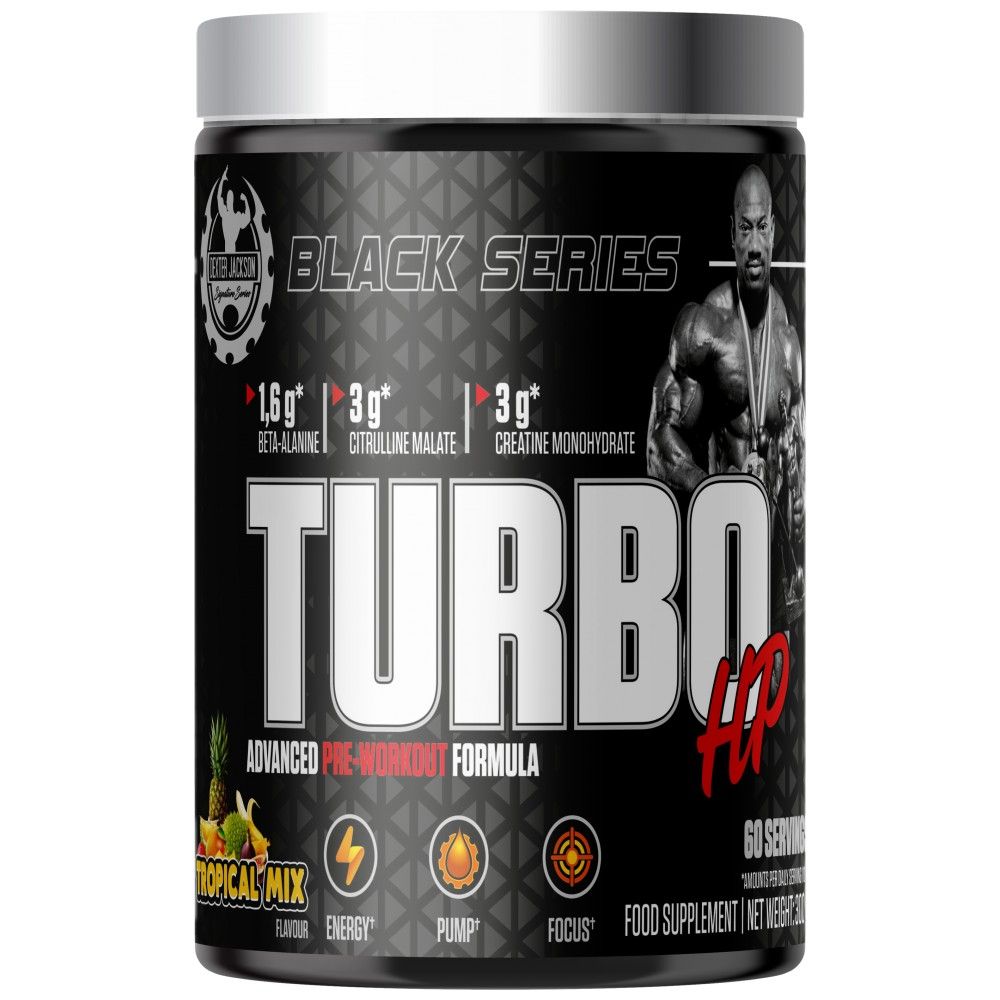 Juodoji serija | „Turbo HP Advanced Pre -Worfout“ formulė - 300 gramų