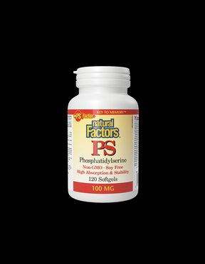 PS Phosphatidylserine 100 mg - 120 Gel capsules - Nutra Best Europe