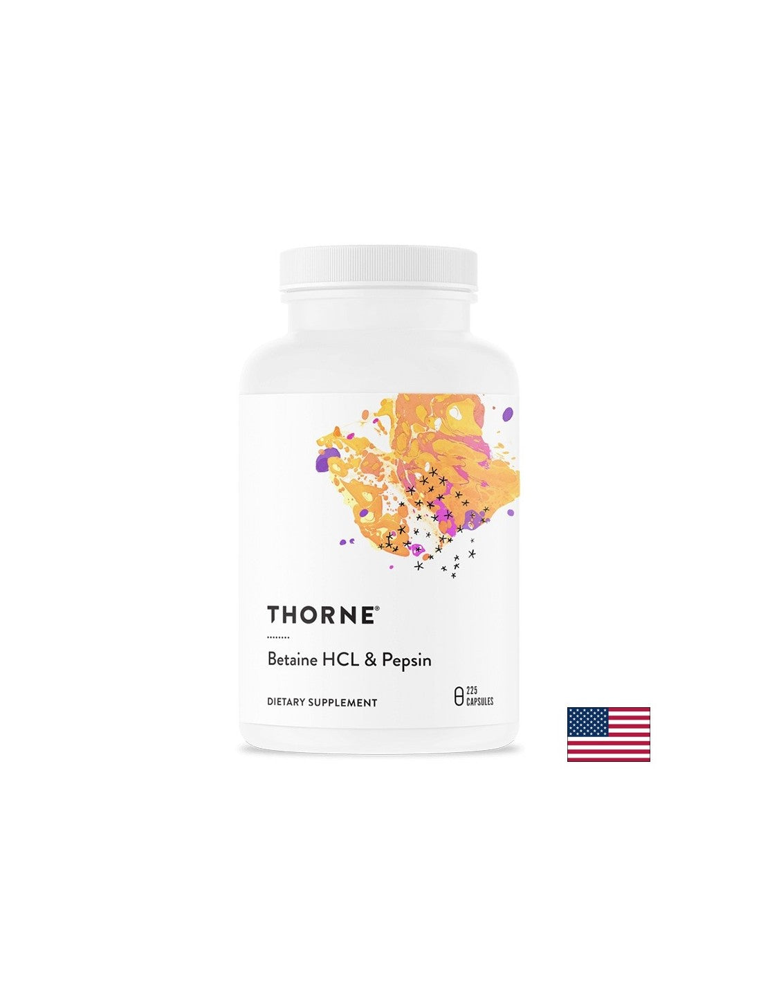 Good digestion - Betaine hydrochloride + Pepsin, 225 capsules