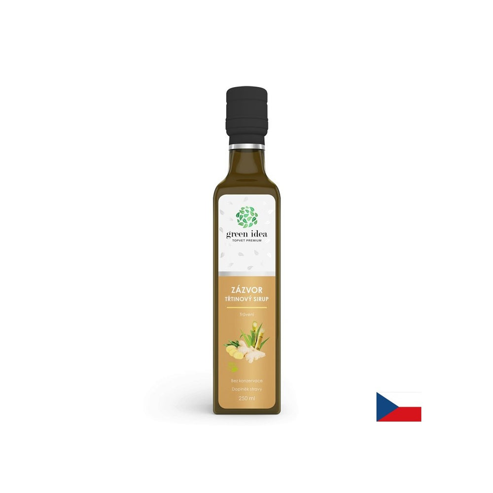 Buona digestione e sistema respiratorio - sciroppo di canna con zenzero, 250 ml