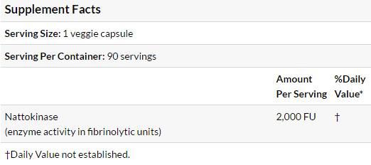 BEST Nattokinase 2,000 FUs - 90 капсули