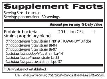 Probiotic digestiv 20 miliarde - 30 de capsule