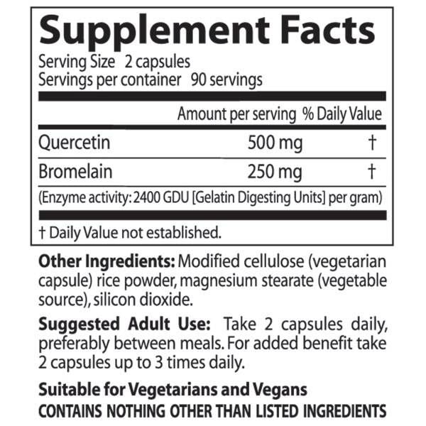 Best Quercetin Bromelain - 180 capsules