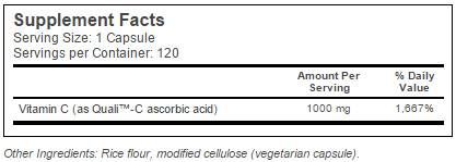 Melhor vitamina C + Quali ™ C 1000 mg - 120 cápsulas