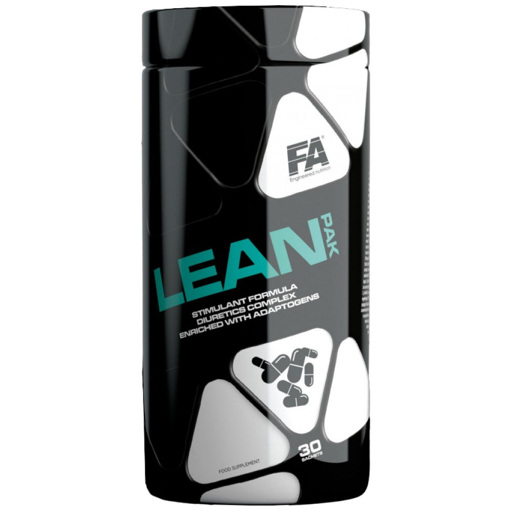 Lean Pak | Ultimate Fat Burning Formula with Thermogenics, Diuretic & Adaptogens - 30 Packages