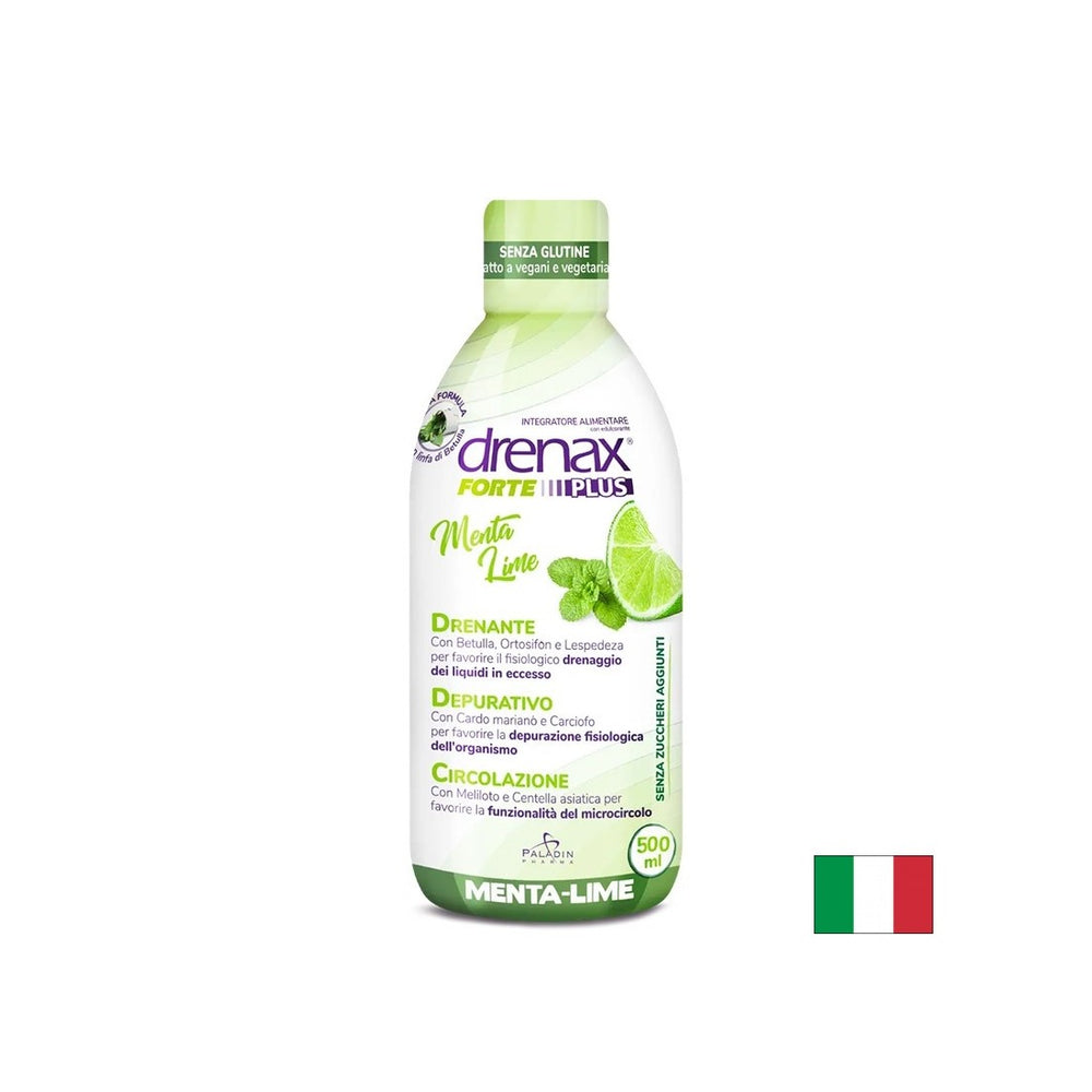 Diuretic detox formula - Drenax - Drenax® with white birch, blackcurrant and sweet clover, 500 ml, 16 doses, with mint and lime flavor