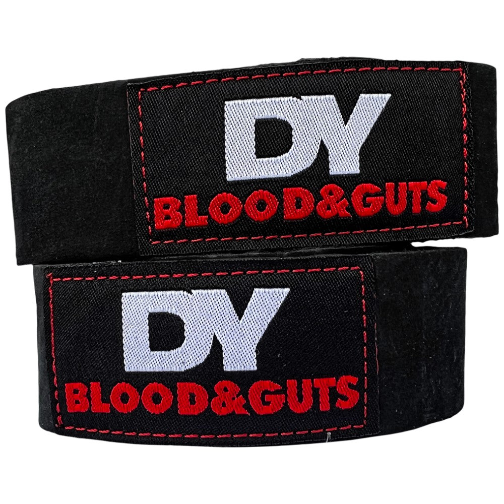 DY Blood and Guts Lifting Straps | Leather