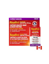 Triple combination to support the heart and brain - Krill oil + Omega-3 and astaxanthin RoyalRed, 120 softgel capsules