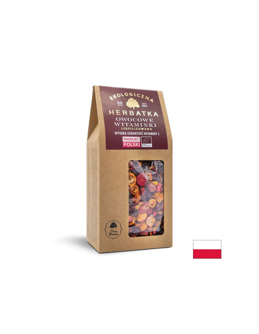 Herbata liofilizowana Fruit Bio, 80 g <tc>Dary Natury</tc>