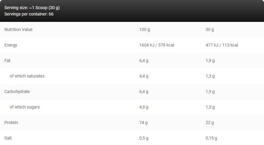 Levrowhey Supreme / 100% syrovátkový protein - 2000 gramů