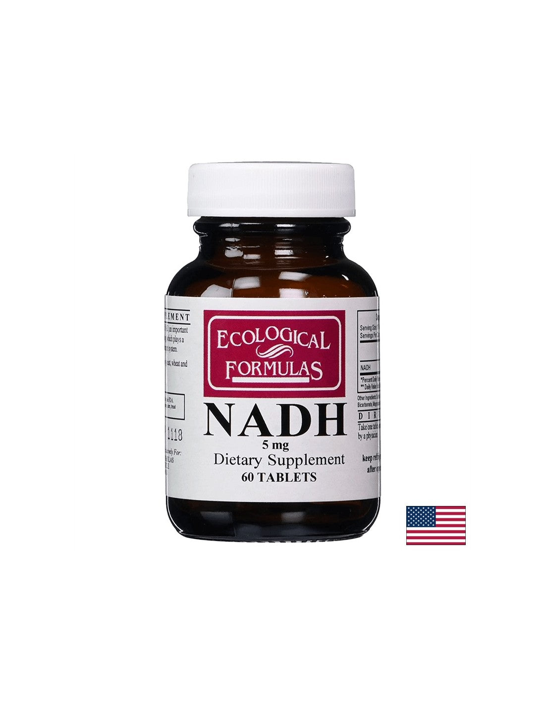 NADH (δινουκλεοτίδιο αδενίνης νικοτιναμίδης), 60 δισκία οικολογικά τύπους