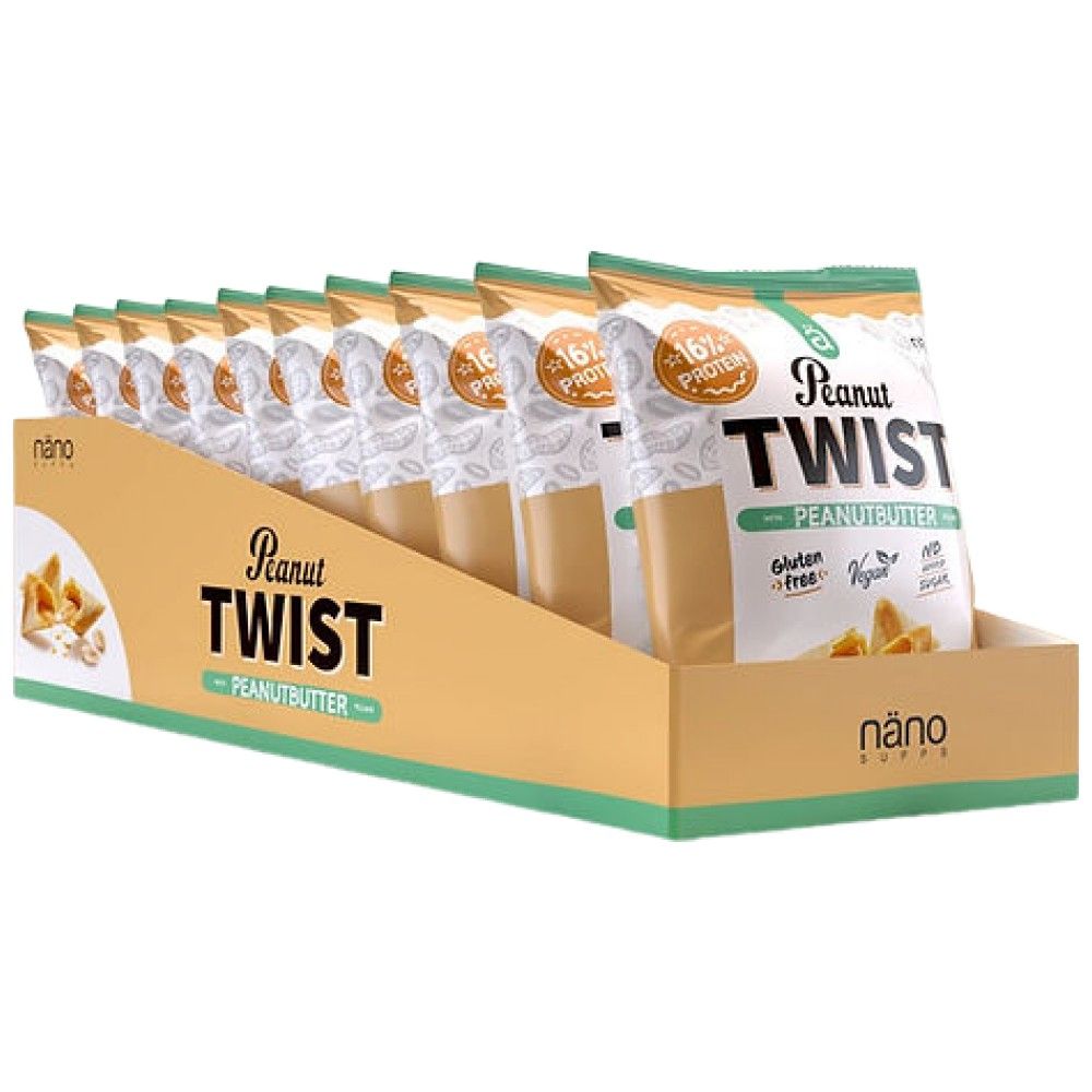 Erdnuss -Twist | Kein Zuckerzucker - 10 x 30 Gramm