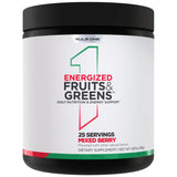 Energized Fruits and Greens | Nutrient Dense Superfood with Herbal Energy Blend 163 grams