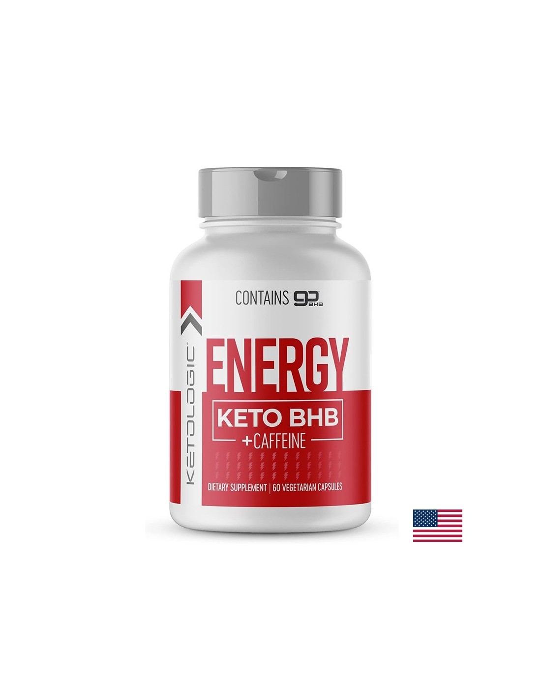 Exogenous ketones + Caffeine - Energy Keto BHB + Caffeine, 60 capsules