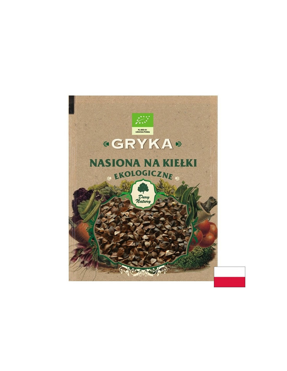 Buckwheat (Seeds for sprouts) Organic, 50 g Dary Natury