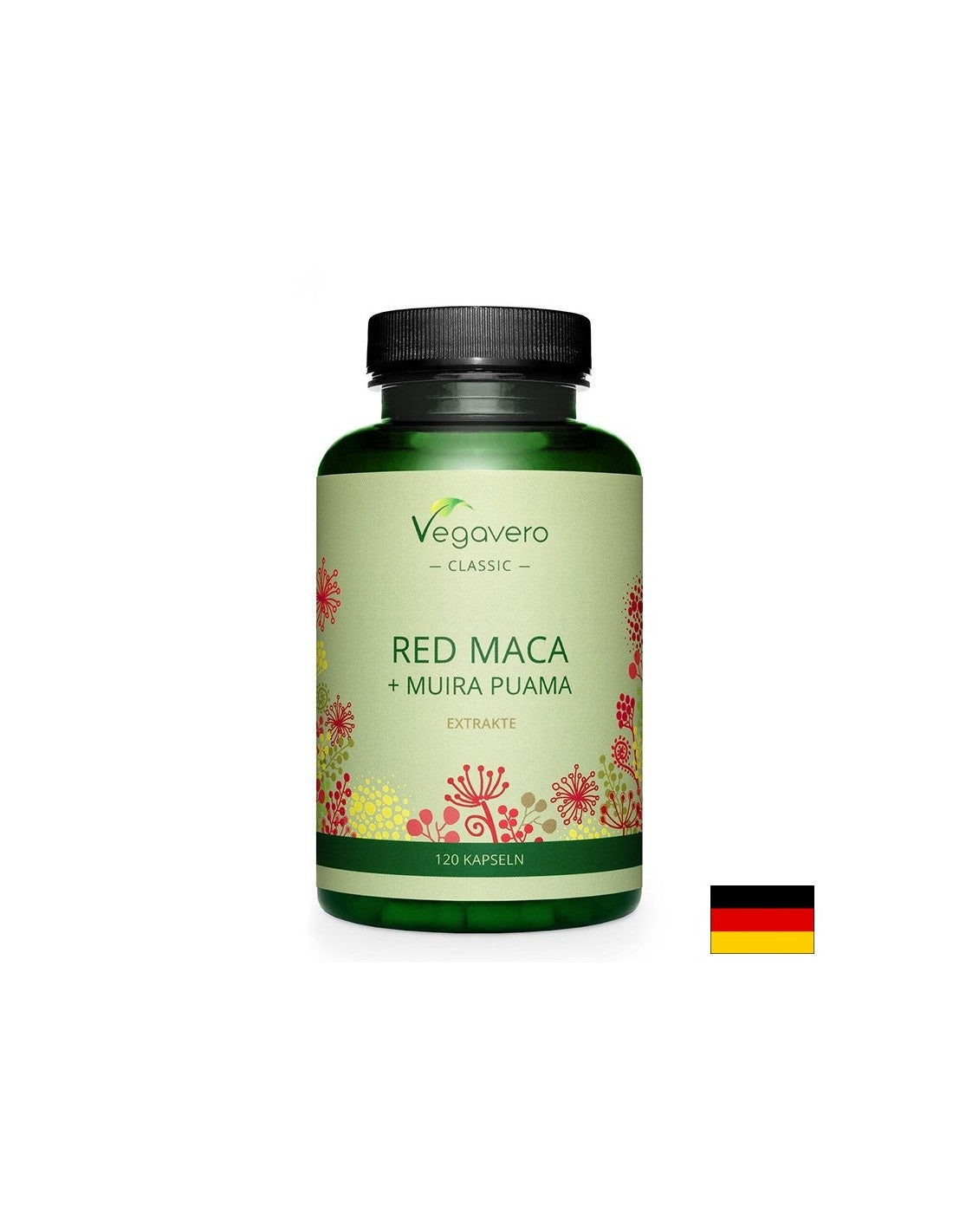 Energija in libido - Rdeča Maca + Muira Puama, 120 <tc>Vegavero</tc> kapsule