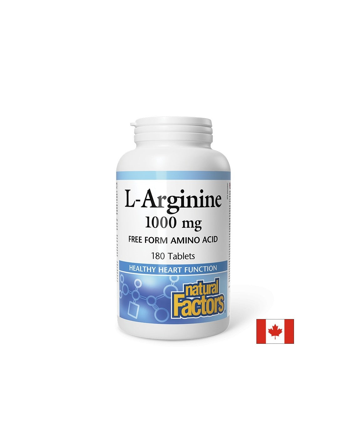 Energie - L-Arginin, 1000 mg x 180 Tabletten <tc>Natural Factors</tc>