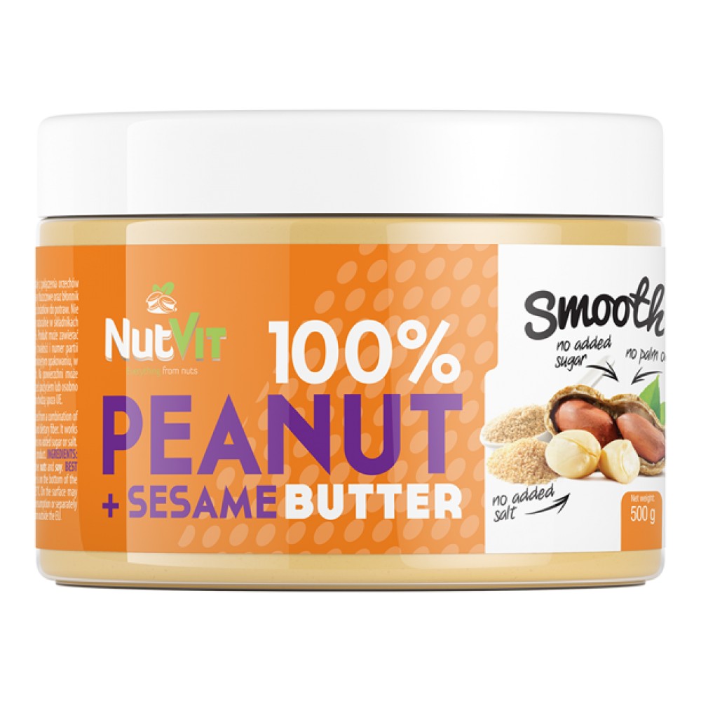 Peanut + Sesame Butter Smooth 500 грама - Feel You