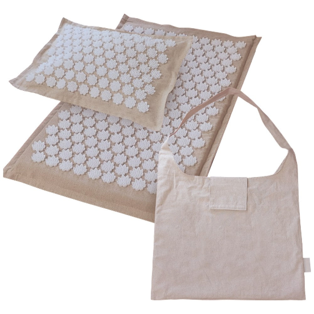 Acupressure Mat with Pillow and Bag | Акупунктурна масажираща постелка с възглавница и чанта - Feel You