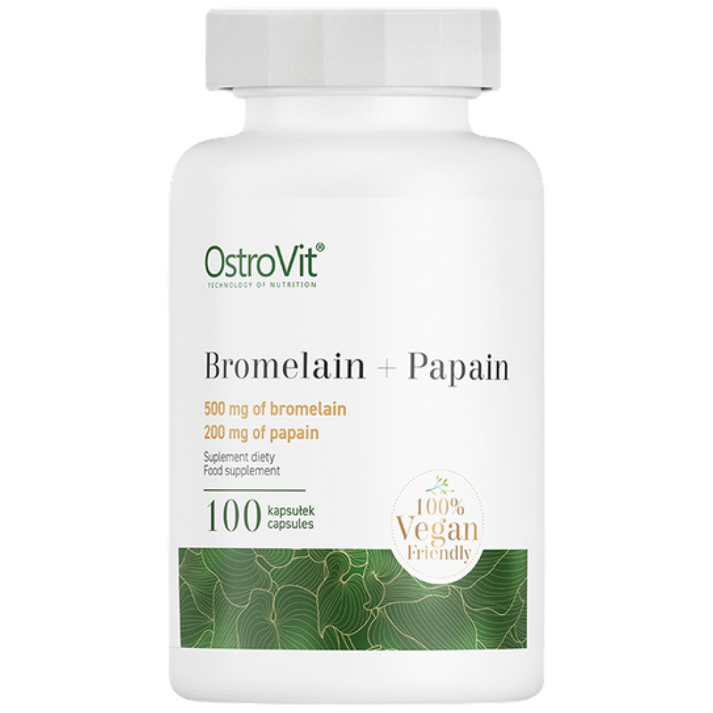 Bromelain + Papain Enzymes 100 капсули - Feel You