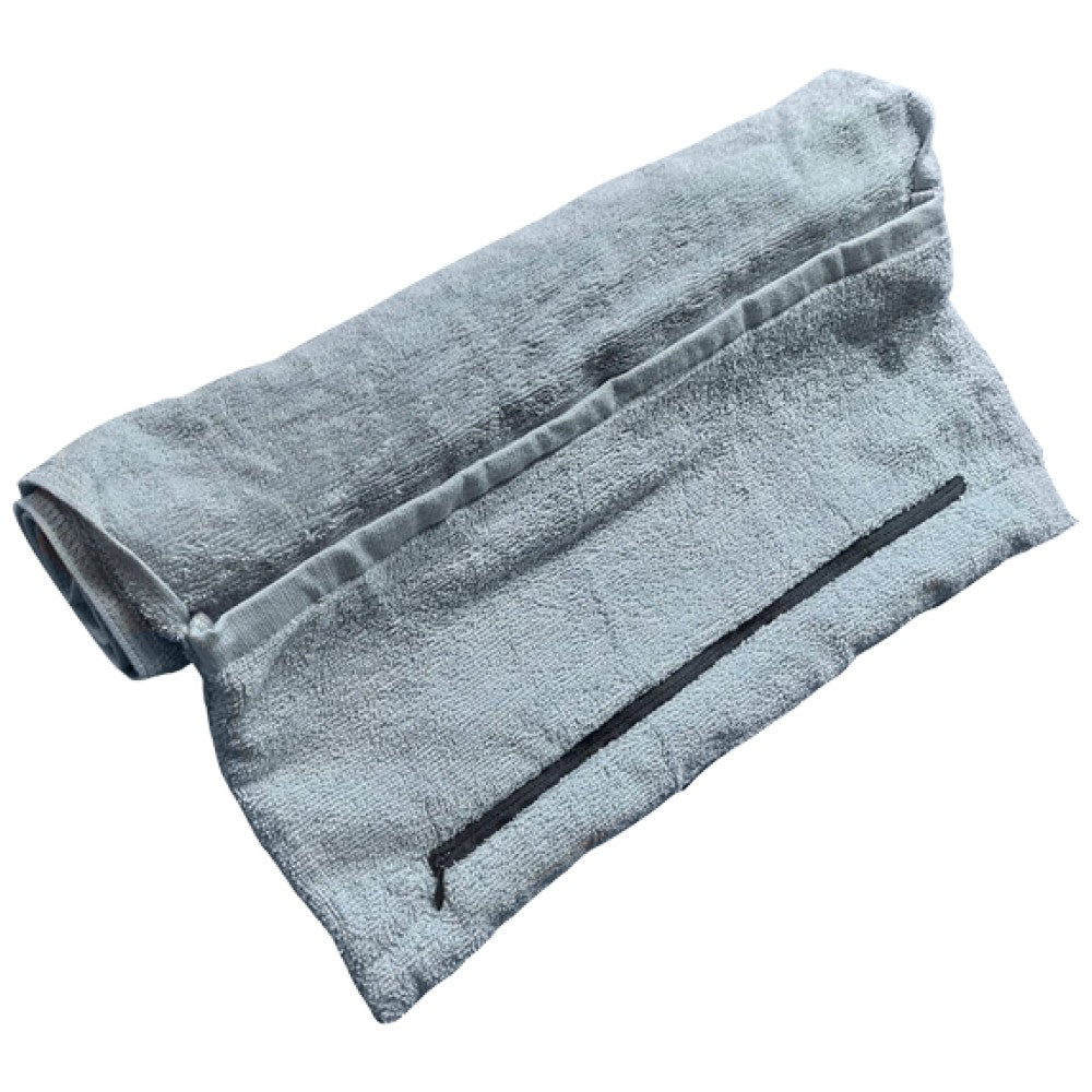 Cotton Gym Towel with a Pocket | Памучна тренировъчна кърпа с джоб 90 x 40 cm - Feel You