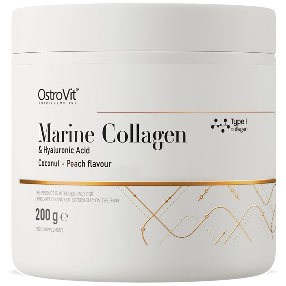 Marine Collagen & Hyaluronic Acid Powder | with Vitamin C - 200 грама