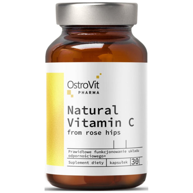 Natural Vitamin C 1000 mg / from Rose Hips 30 капсули - Feel You